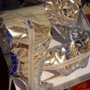 Silver Heeled Boots